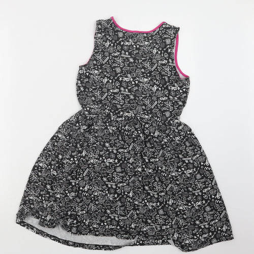 Free Spirit Girls Grey   T-Shirt Dress  Size 11-12 Years