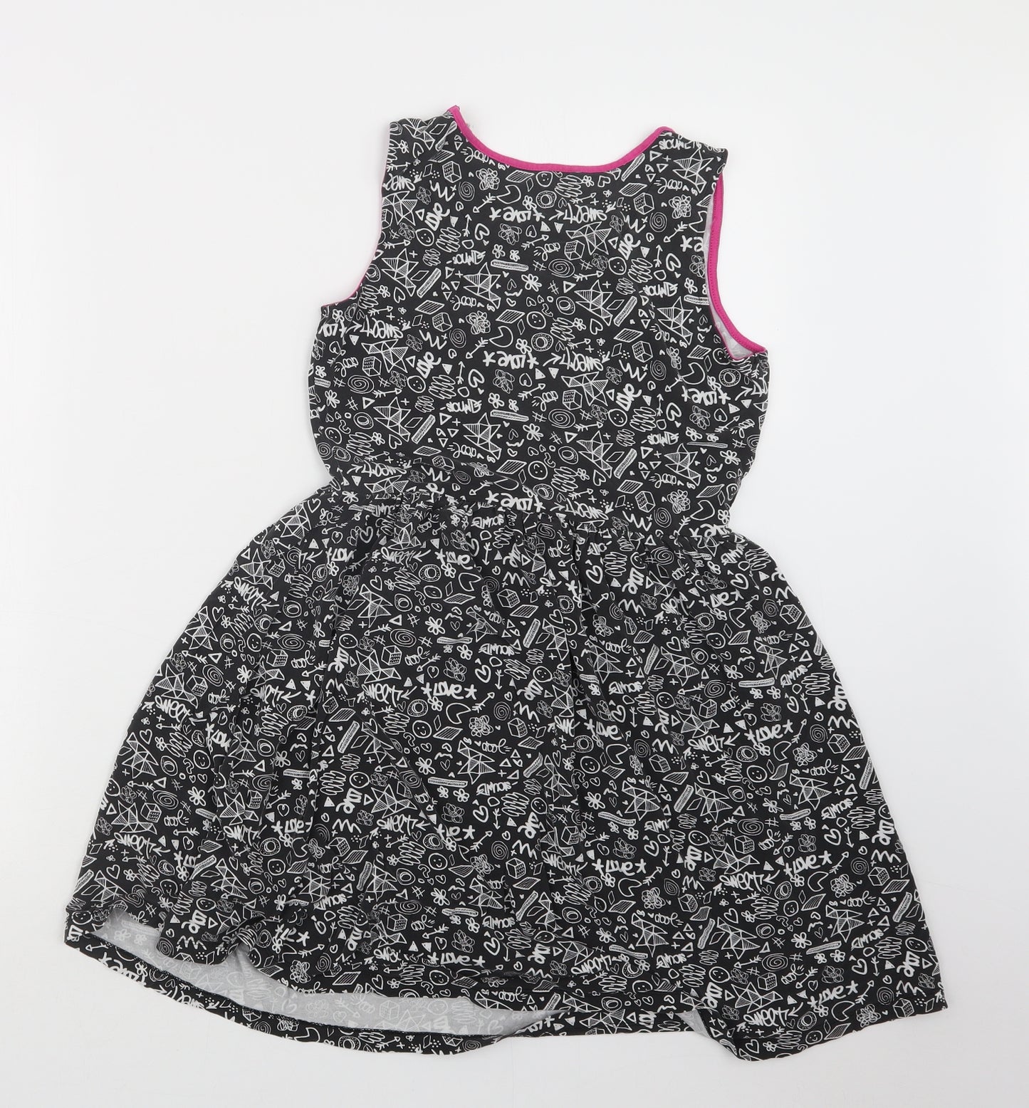 Free Spirit Girls Grey   T-Shirt Dress  Size 11-12 Years