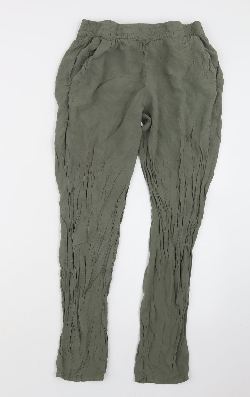 Divided by H&M Womens Green   Trousers  Size 10 L26 in