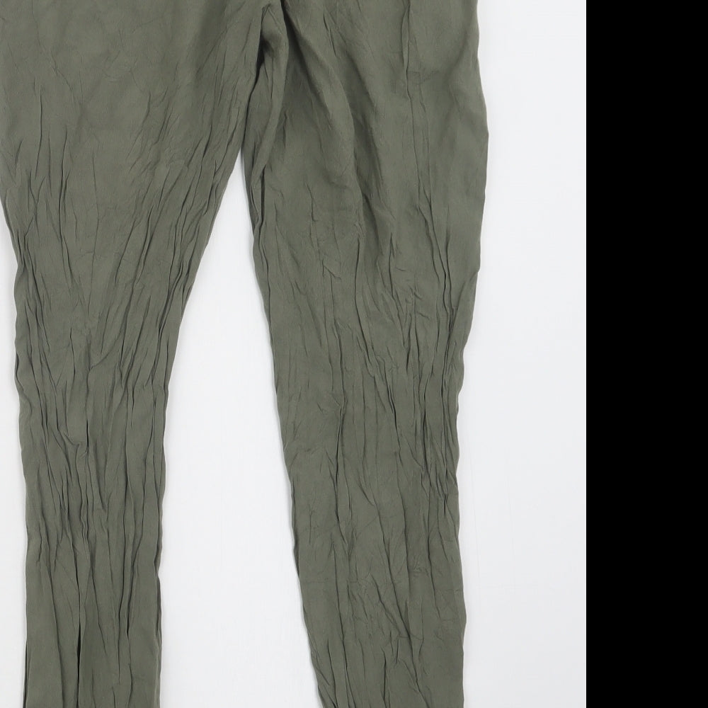Divided by H&M Womens Green   Trousers  Size 10 L26 in