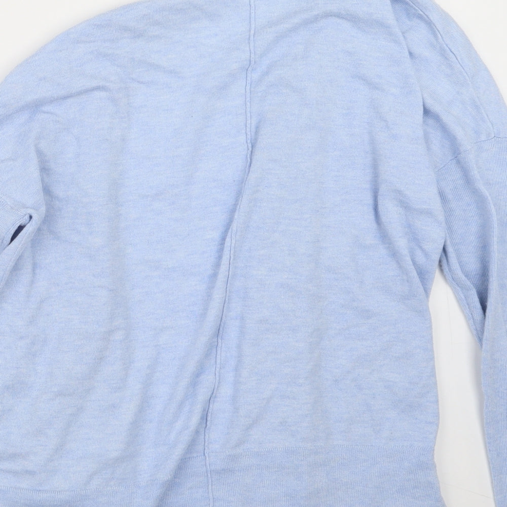Nutmeg Womens Blue  Knit Cardigan Jumper Size 8