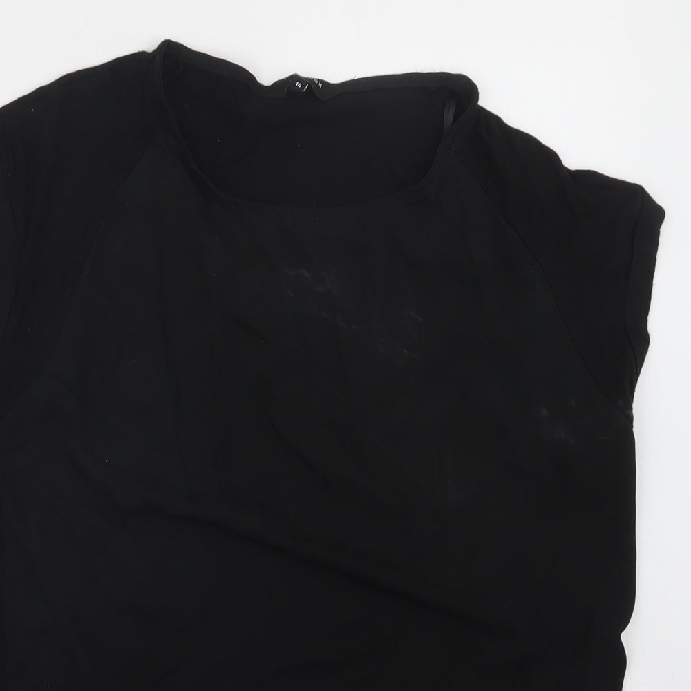 New Look Womens Black   Basic T-Shirt Size 14