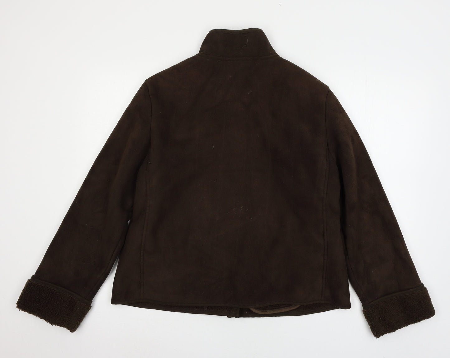 NEXT Womens Brown  Velour Jacket  Size 16