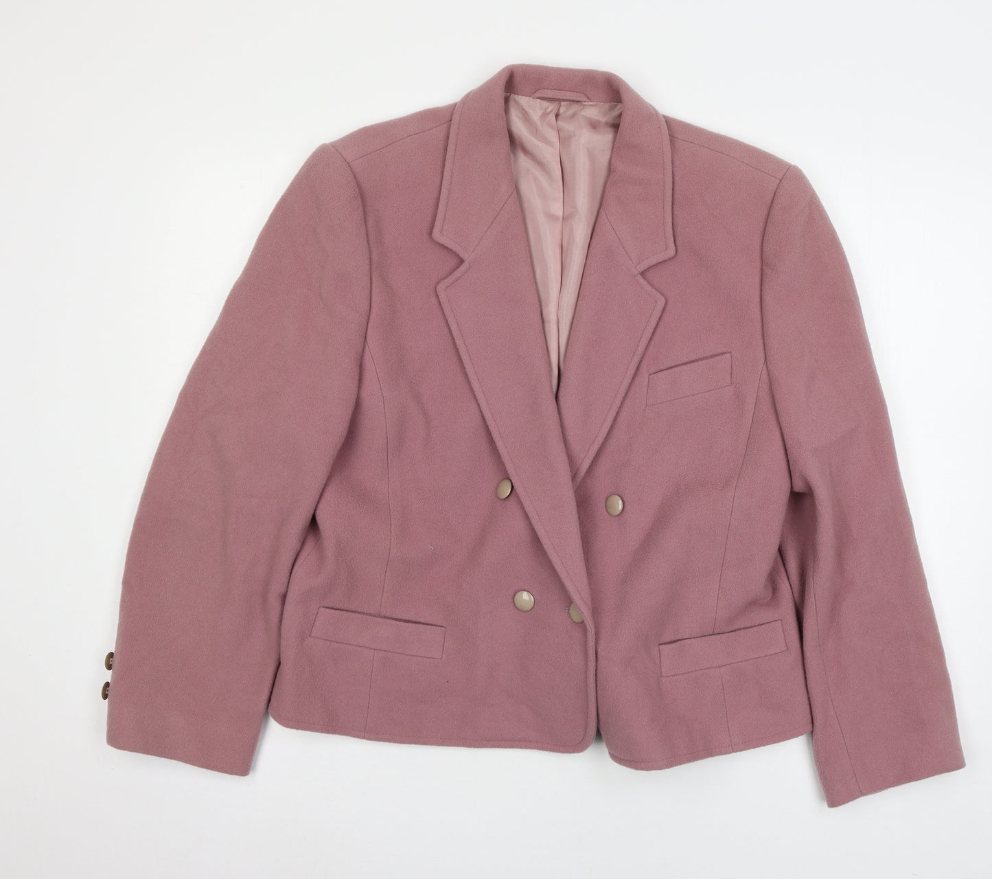 Gerry Weber Womens Pink   Pea Coat Jacket Size 14