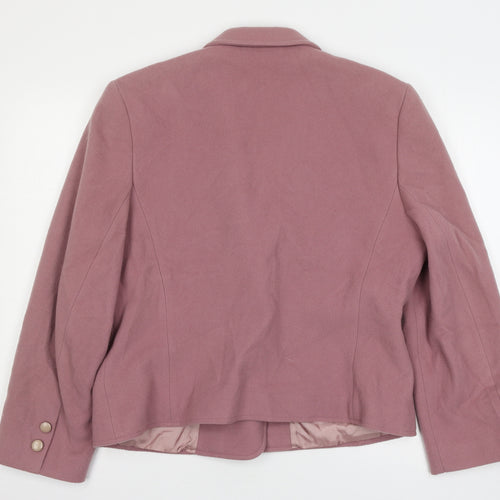 Gerry Weber Womens Pink   Pea Coat Jacket Size 14