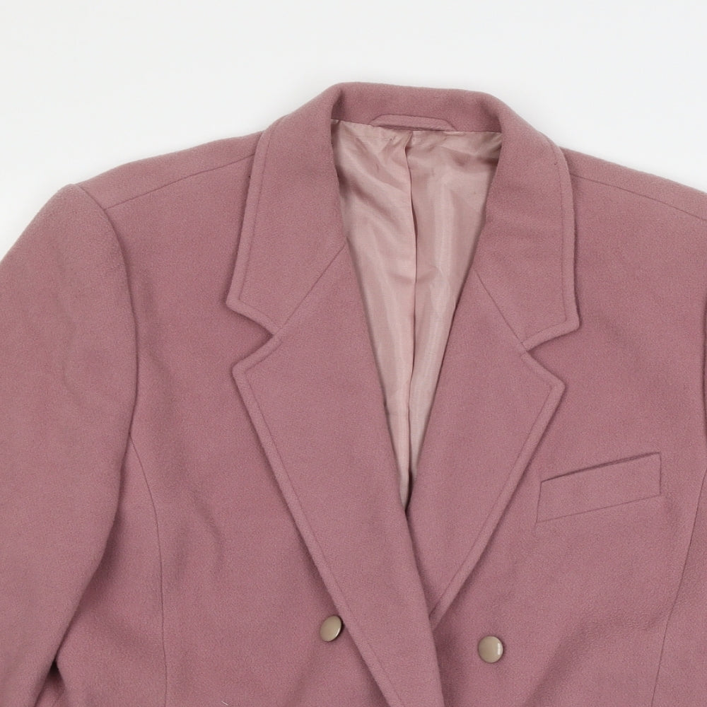 Gerry Weber Womens Pink   Pea Coat Jacket Size 14