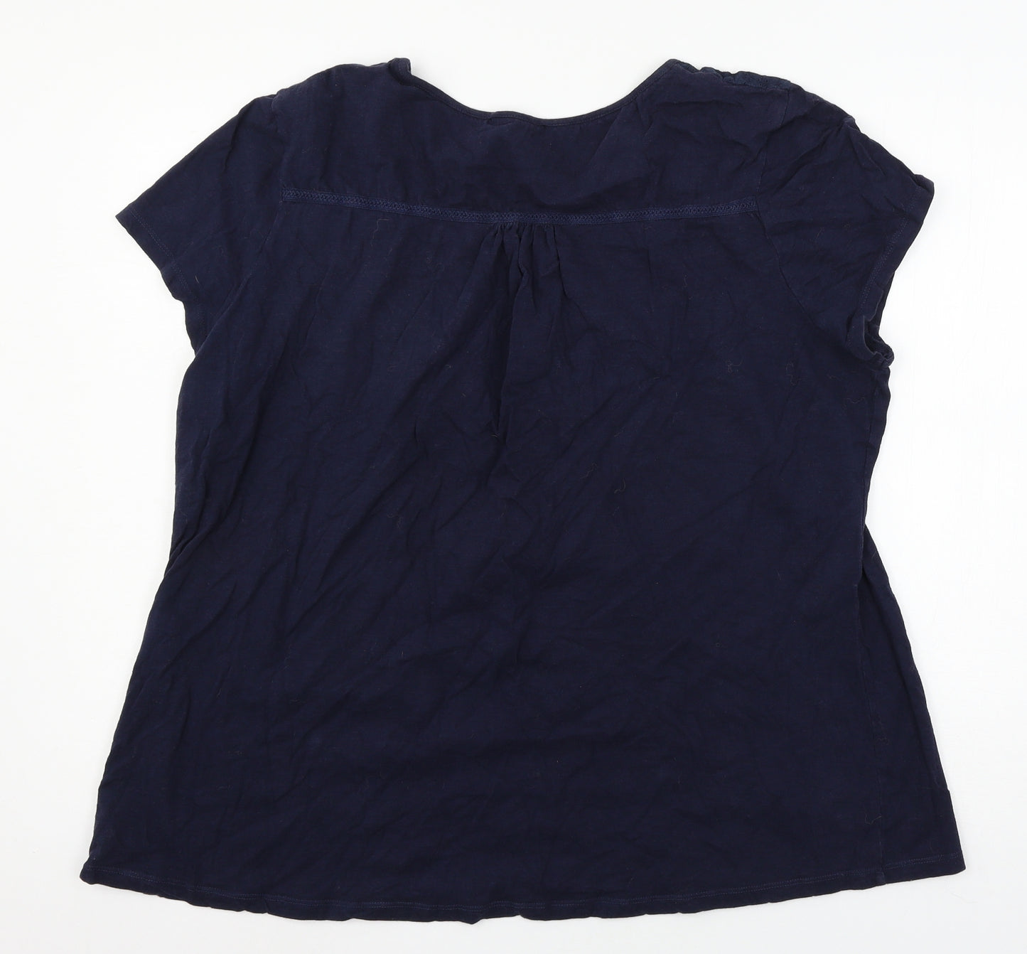 TU Womens Blue  Jersey Basic T-Shirt Size 22
