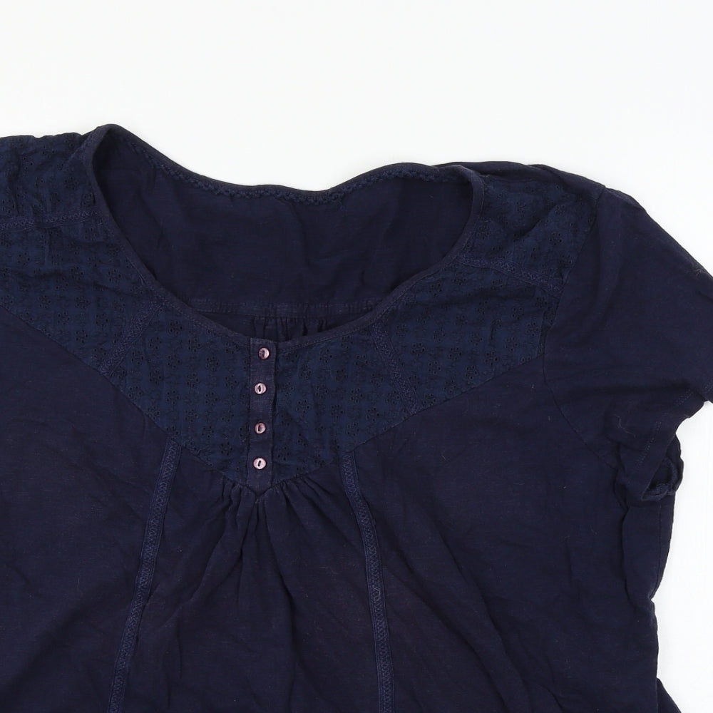 TU Womens Blue  Jersey Basic T-Shirt Size 22