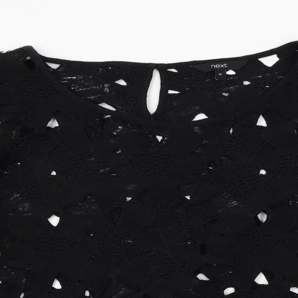 NEXT Womens Black   Basic Blouse Size 14