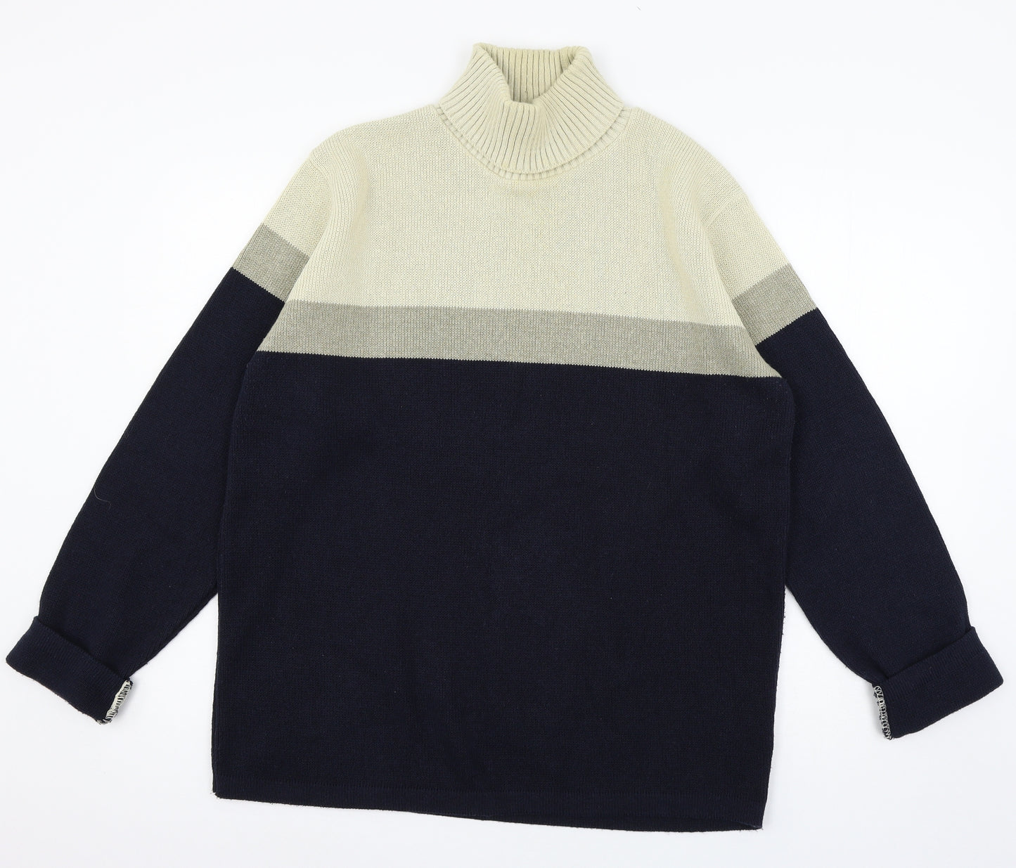 Preworn Mens Blue  Knit Pullover Jumper Size L