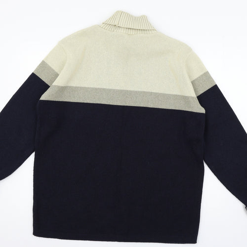 Preworn Mens Blue  Knit Pullover Jumper Size L