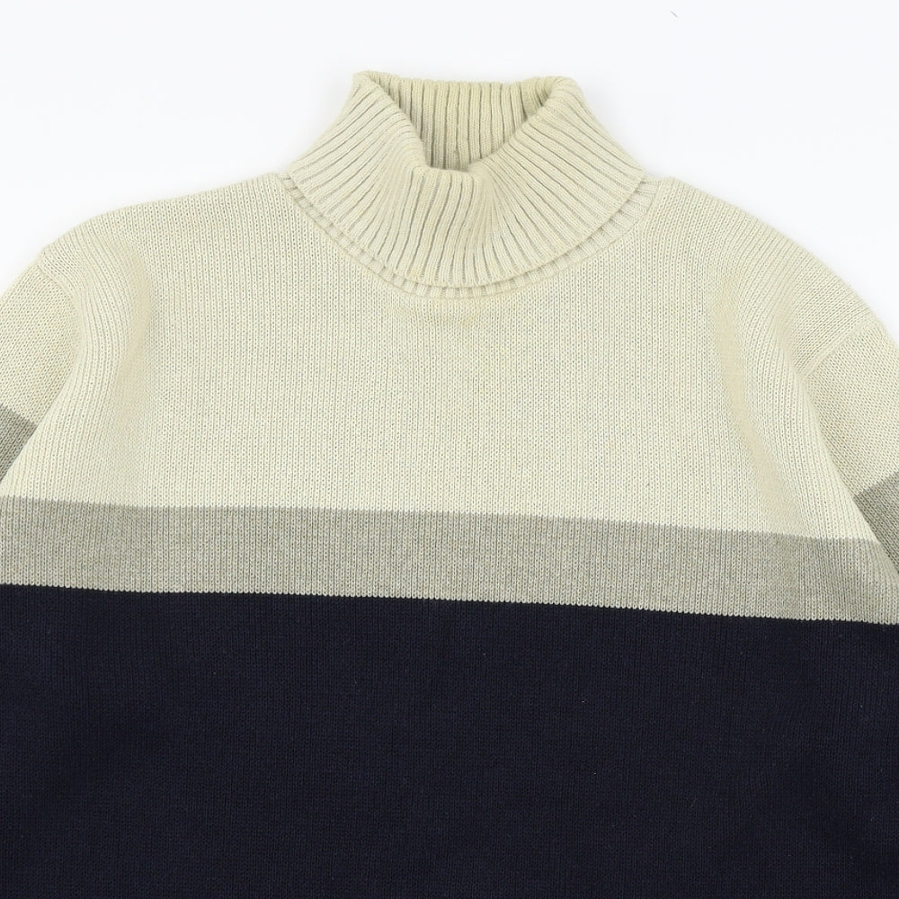 Preworn Mens Blue  Knit Pullover Jumper Size L