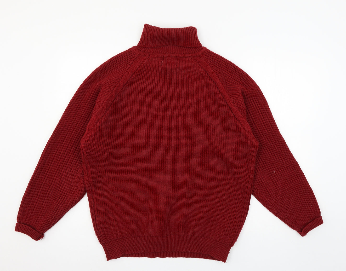 Casual Club Womens Red  Knit Pullover Jumper Size M
