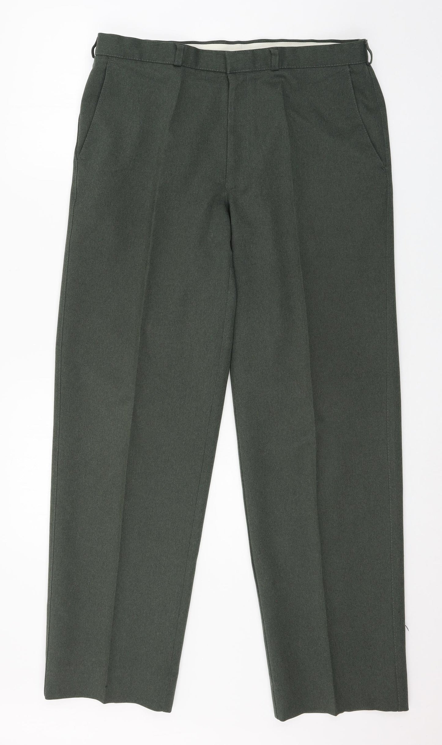 Marks and Spencer Mens Green   Trousers  Size 34 in L31 in