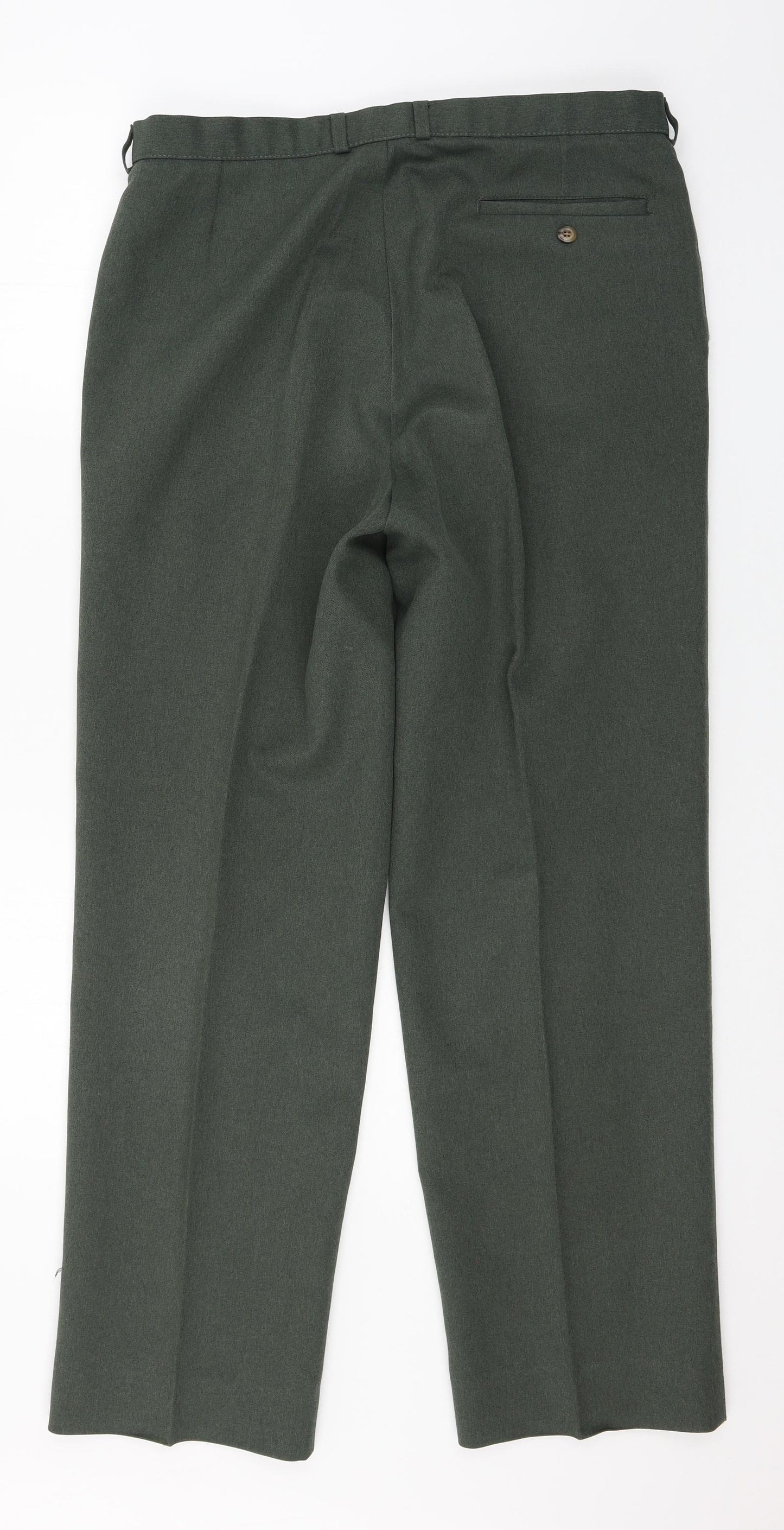 Marks and Spencer Mens Green   Trousers  Size 34 in L31 in
