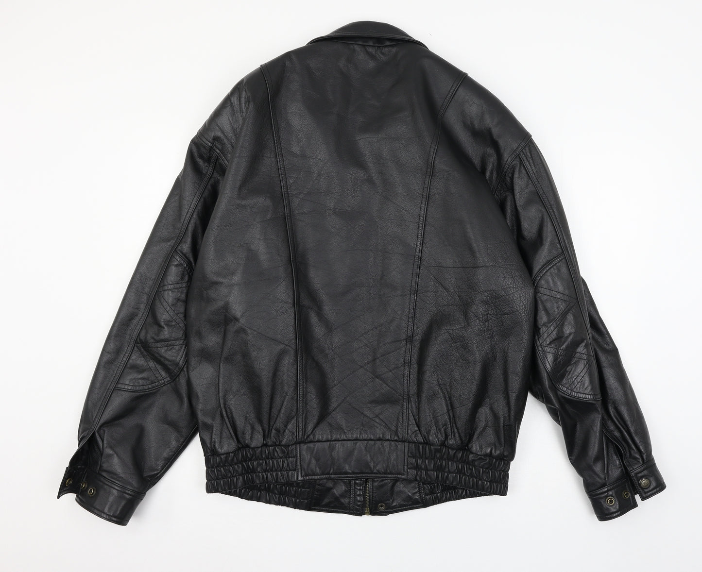 Preworn Mens Black   Bomber Jacket Coat Size 2XL