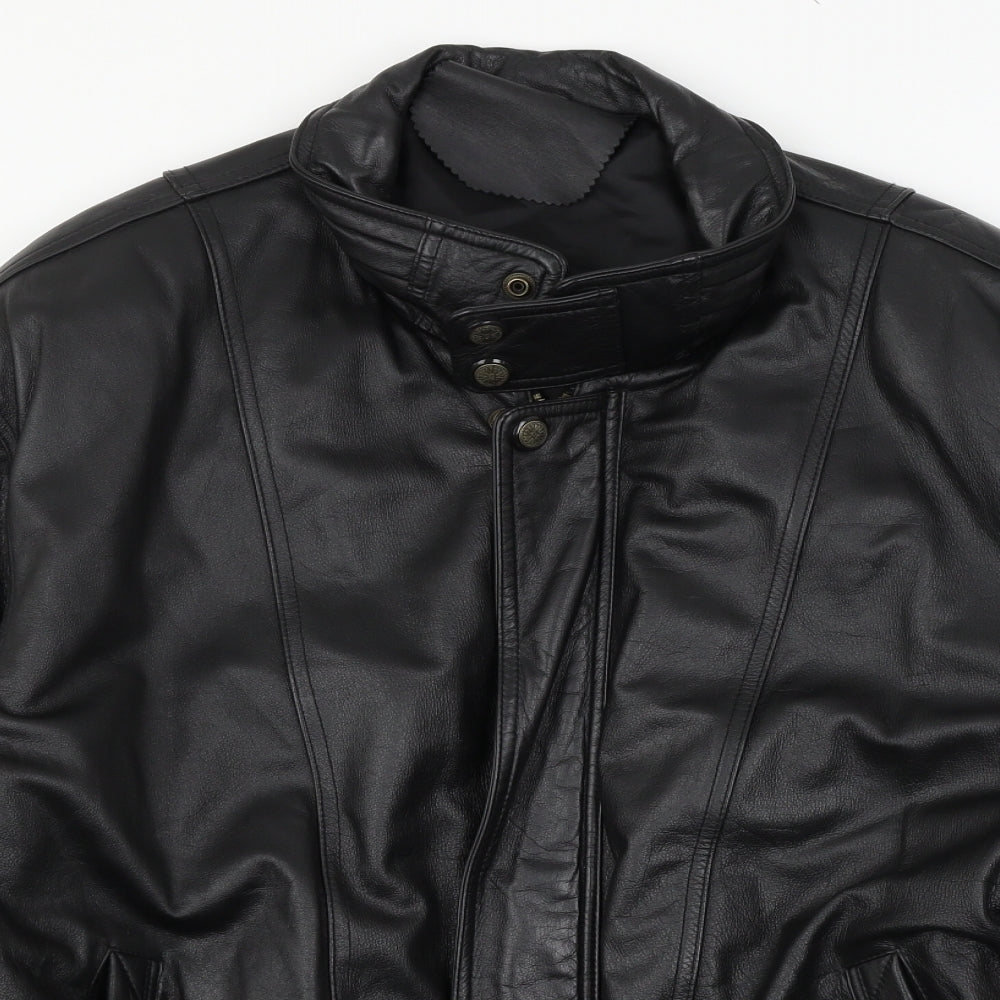 Preworn Mens Black   Bomber Jacket Coat Size 2XL