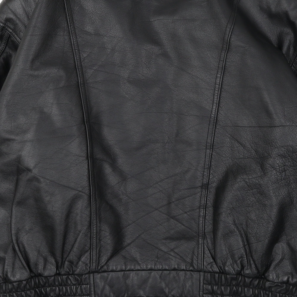 Preworn Mens Black   Bomber Jacket Coat Size 2XL