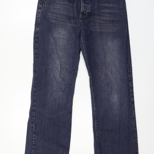 Smith & Jones Mens Blue  Denim Straight Jeans Size 32 in L30 in