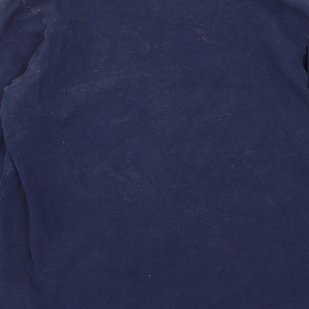 name it Boys Blue  Jersey Basic T-Shirt Size 9-10 Years  - Athletic Team