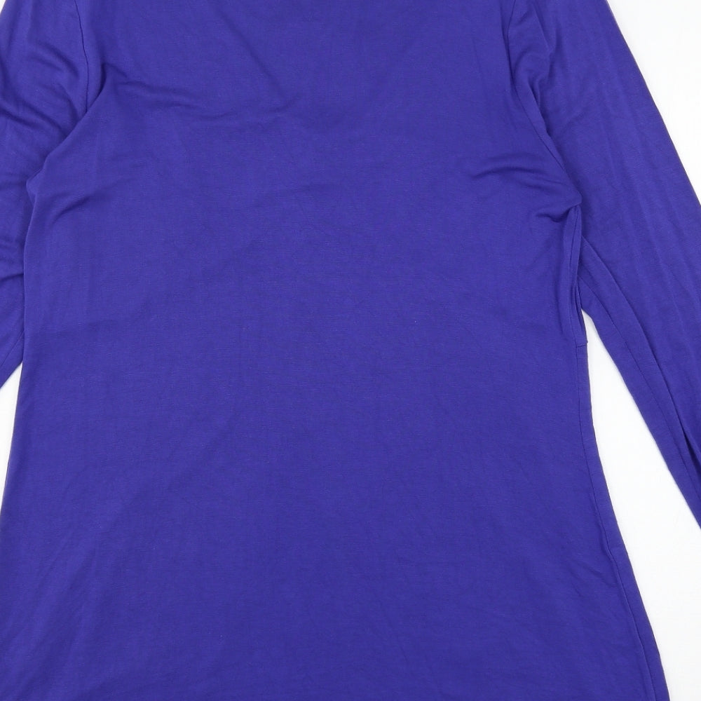 Savoir Womens Blue  Jersey Basic T-Shirt Size 16