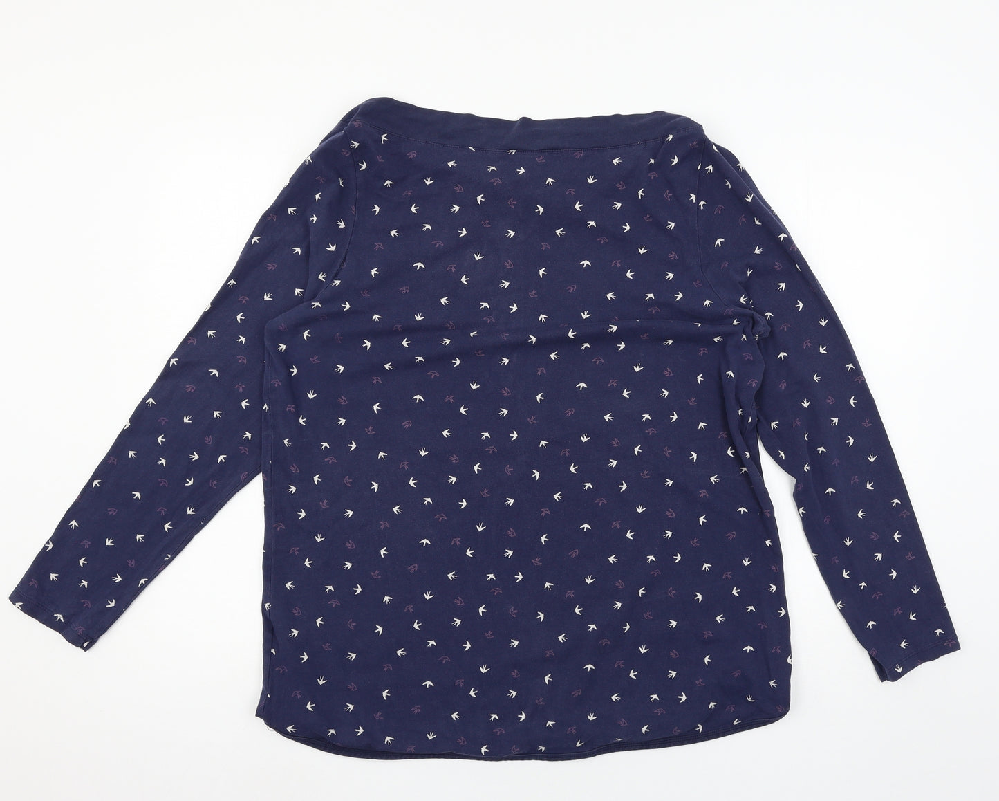 TU Womens Blue  Jersey Basic T-Shirt Size 20  - Bird Print