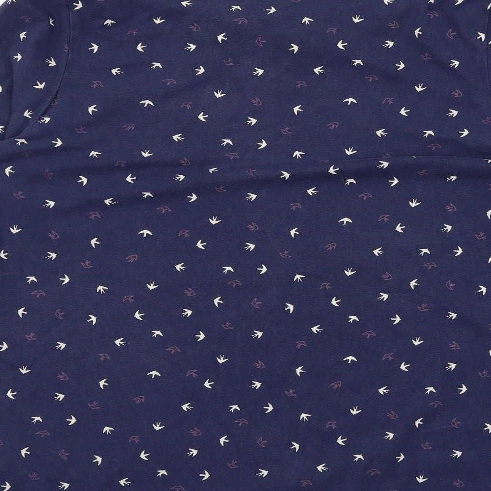 TU Womens Blue  Jersey Basic T-Shirt Size 20  - Bird Print