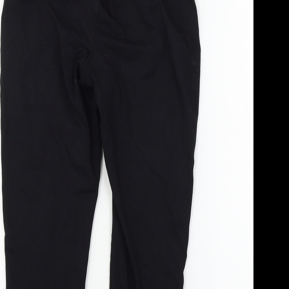 Soul Luxe Womens Black  Jersey Cropped Leggings Size 6 L20 in
