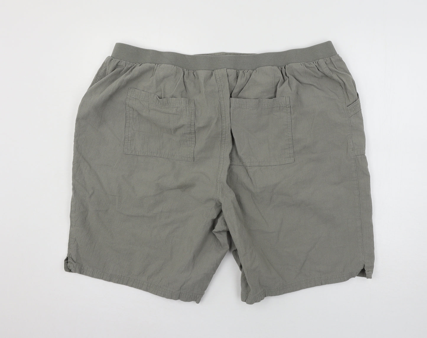Yours Womens Grey   Chino Shorts Size 22