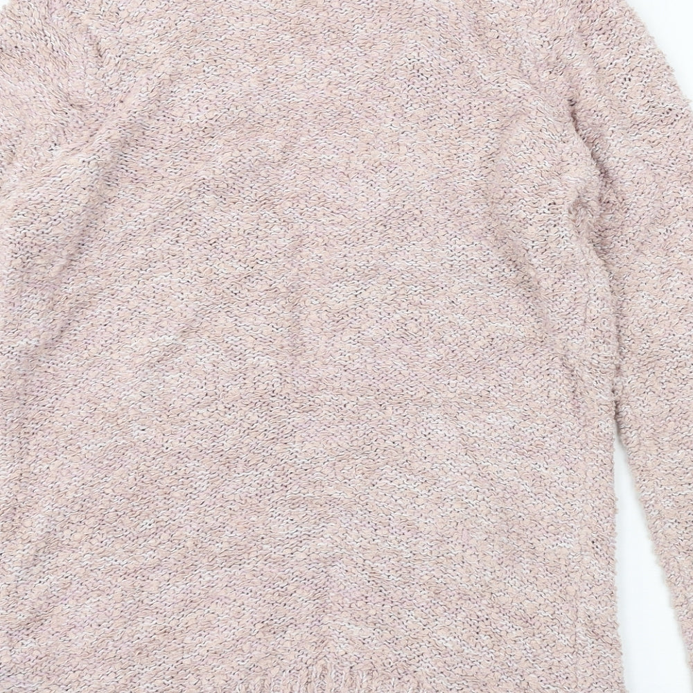 F&F Womens Pink  Knit Cardigan Jumper Size 10