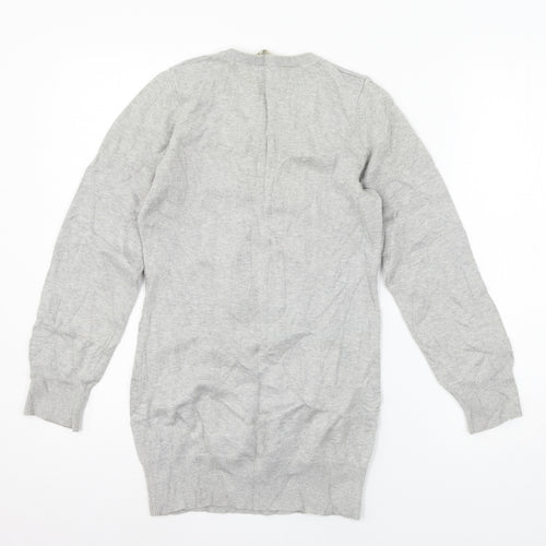 Red Herring Girls Grey  Knit Pullover Jumper Size 14 Years  - Penguin