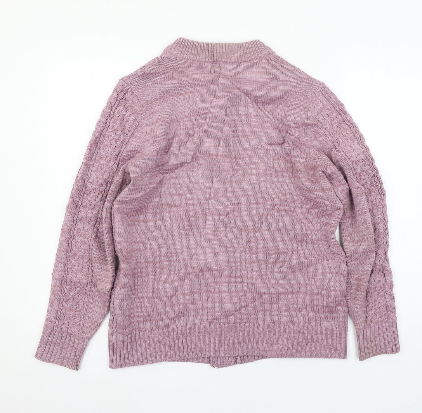 Bonmarché Womens Purple  Knit Cardigan Jumper Size S