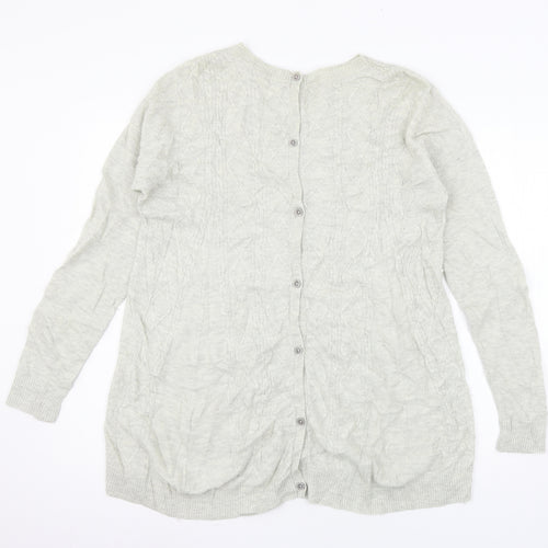 Fat Face Womens Grey  Knit Pullover Jumper Size 12