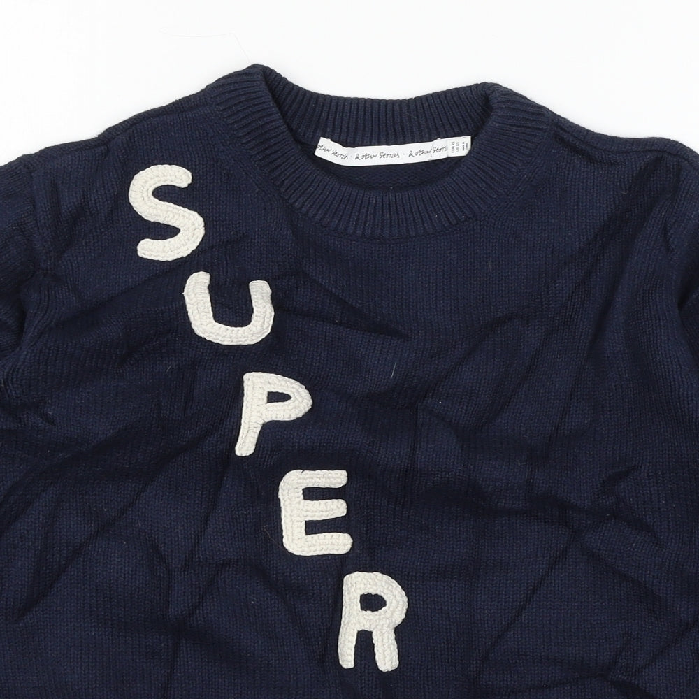 & Other Stories Womens Blue  Knit Pullover Jumper Size XS  - Super