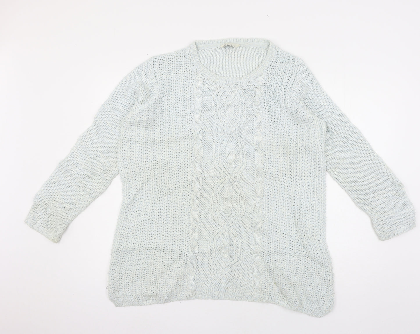 BHS Womens Blue  Knit Pullover Jumper Size 14