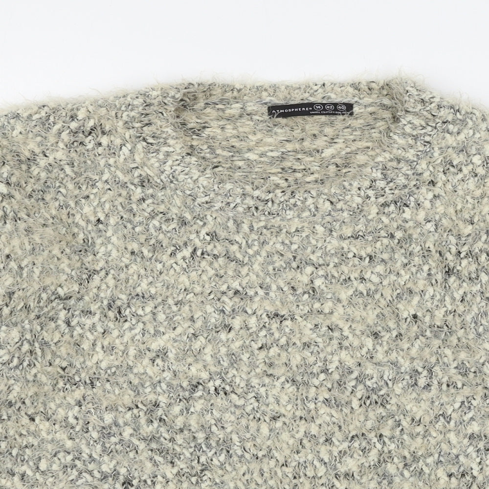 Atmosphere Womens Beige  Knit Pullover Jumper Size 14