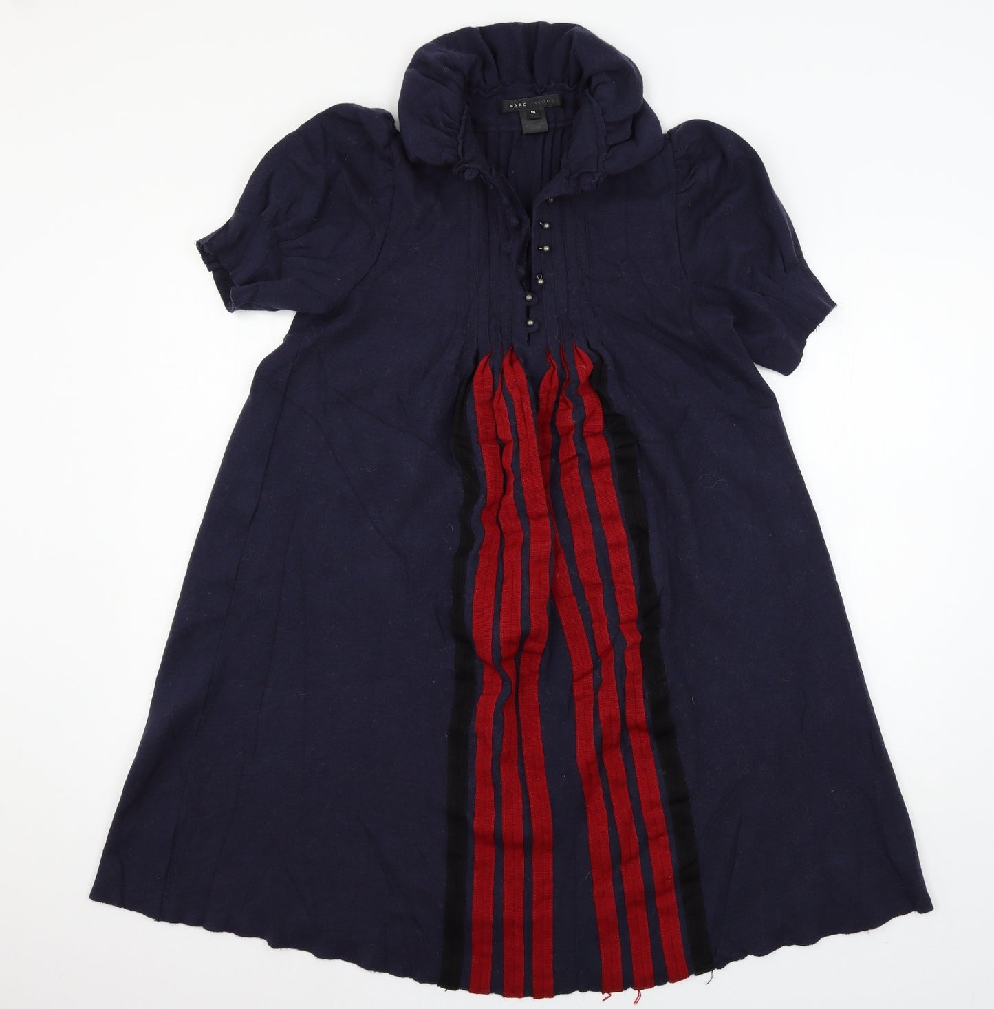 Marc Jacobs Womens Blue Striped Knit T-Shirt Dress  Size M