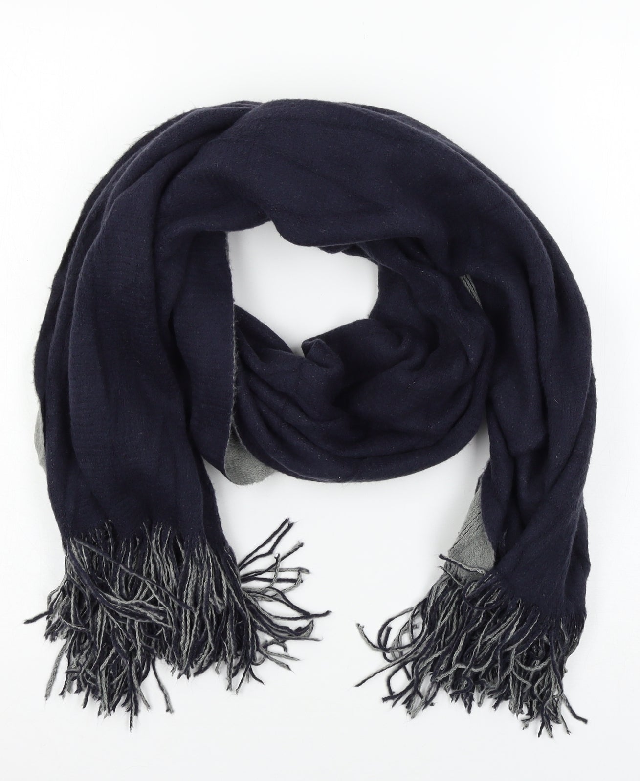 Preworn Mens Blue  Knit Rectangle Scarf Scarf One Size