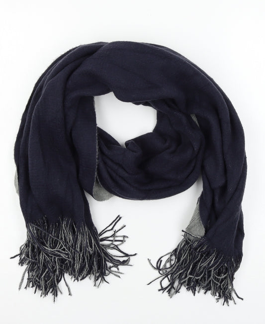 Preworn Mens Blue  Knit Rectangle Scarf Scarf One Size