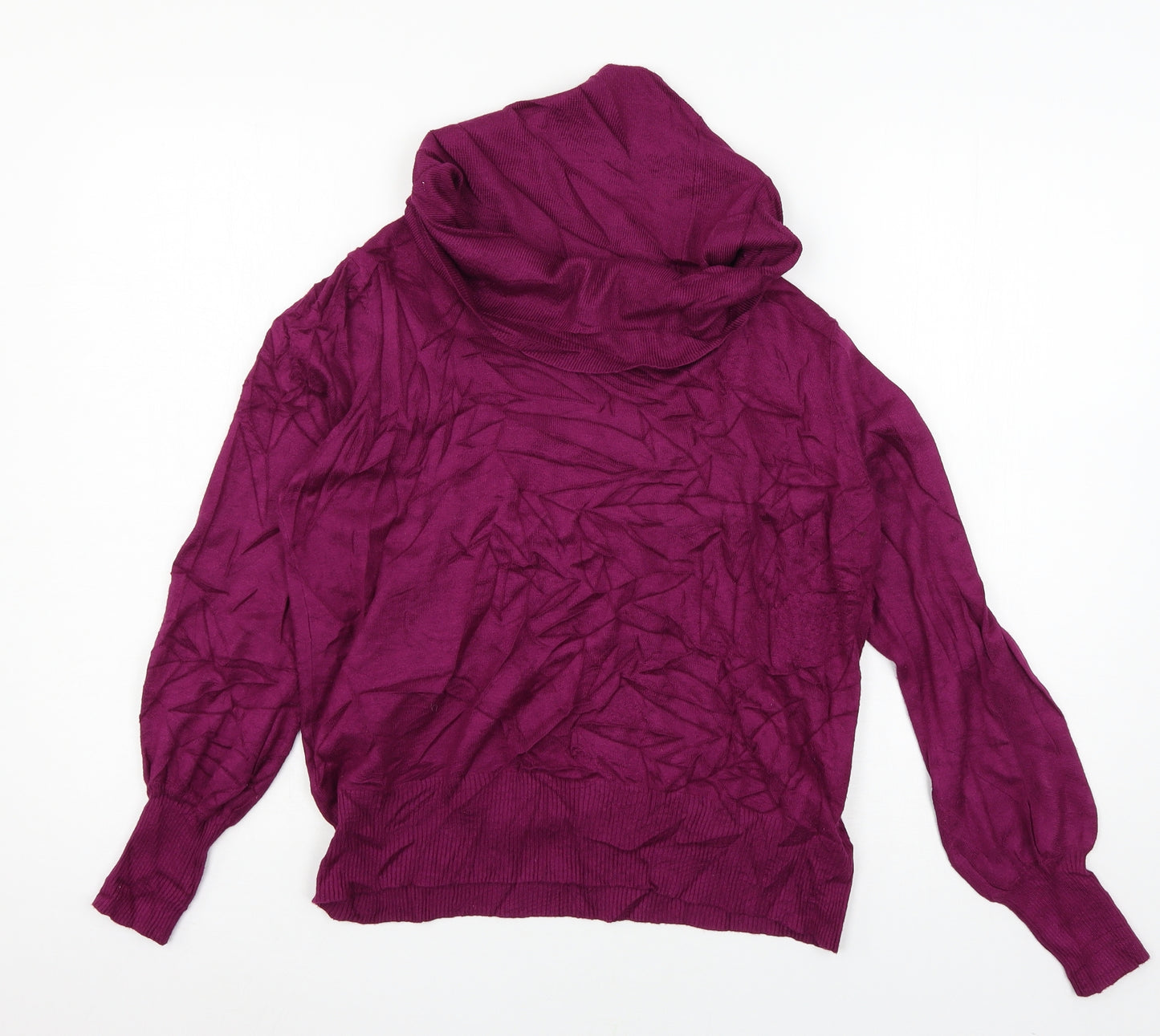 Marks and Spencer Womens Purple  Knit Pullover Jumper Size 14