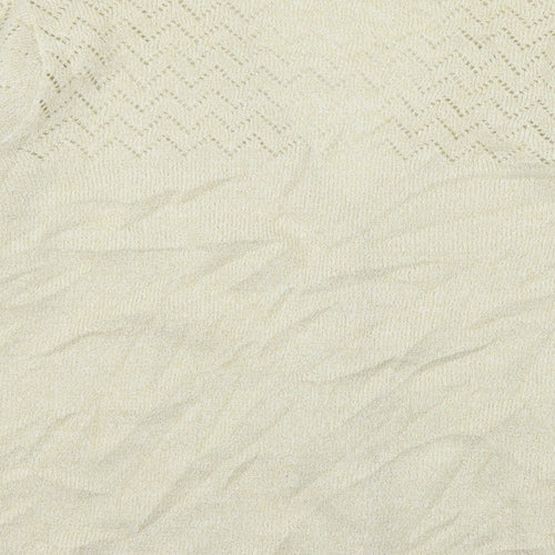 Bonmarché Womens Ivory  Knit Cardigan Jumper Size M