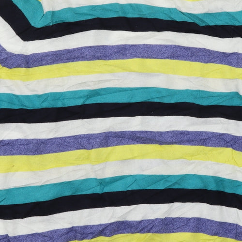 Per Una Womens Multicoloured Striped Knit Cardigan Jumper Size 18