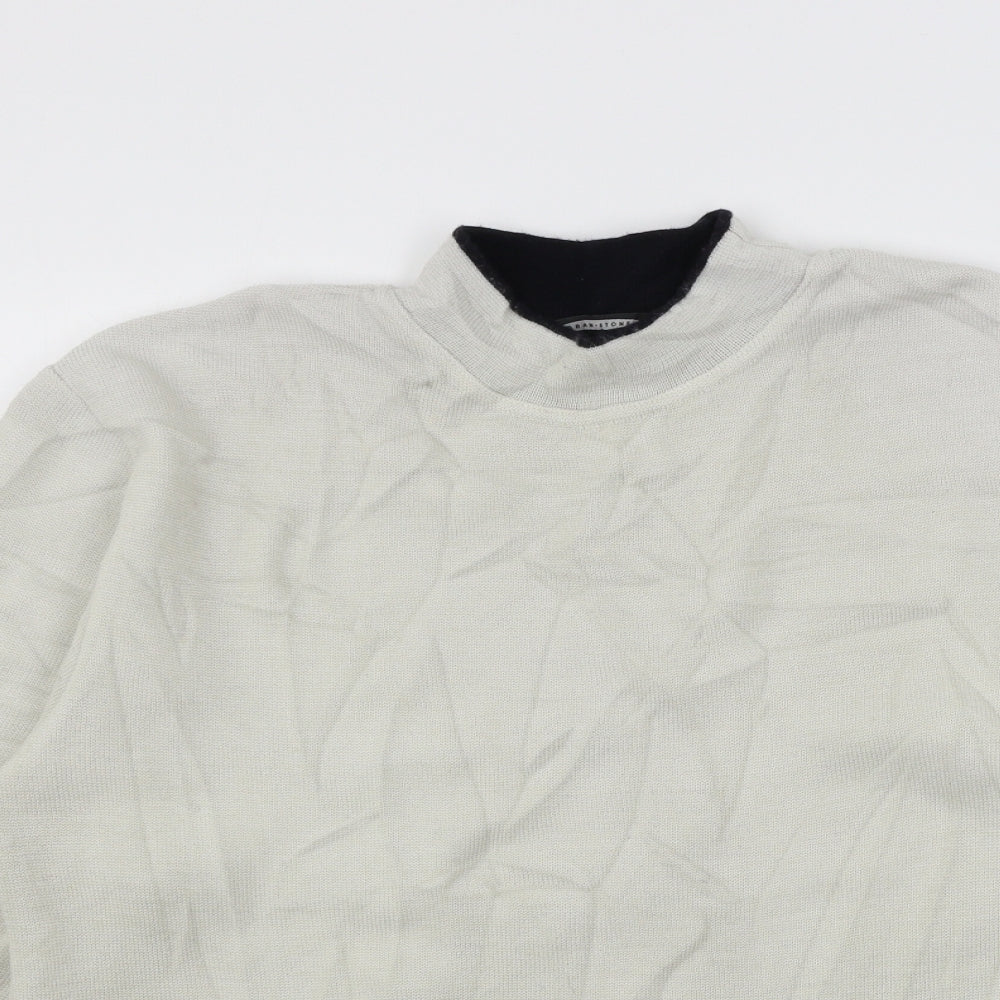 Per Una Mens Beige  Knit Pullover Jumper Size L