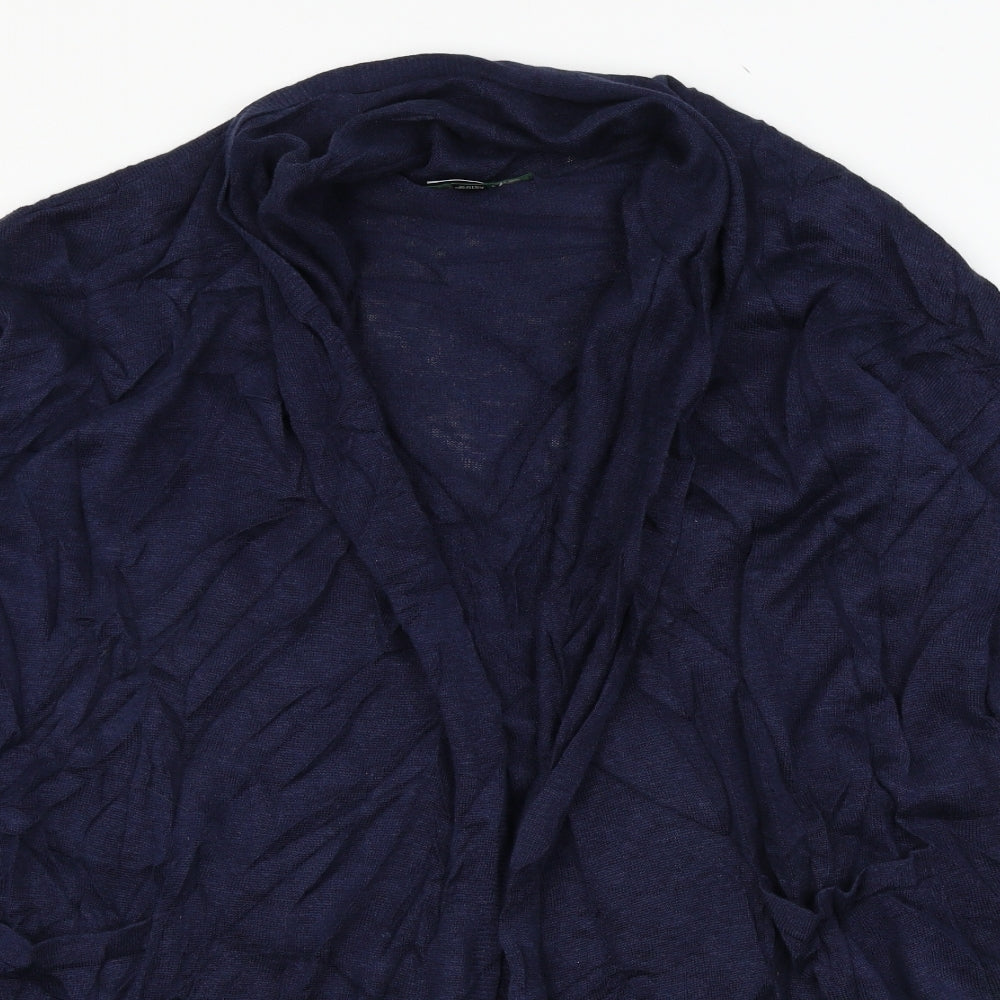 Ralph Lauren Womens Blue Striped Knit Cardigan Jumper Size M