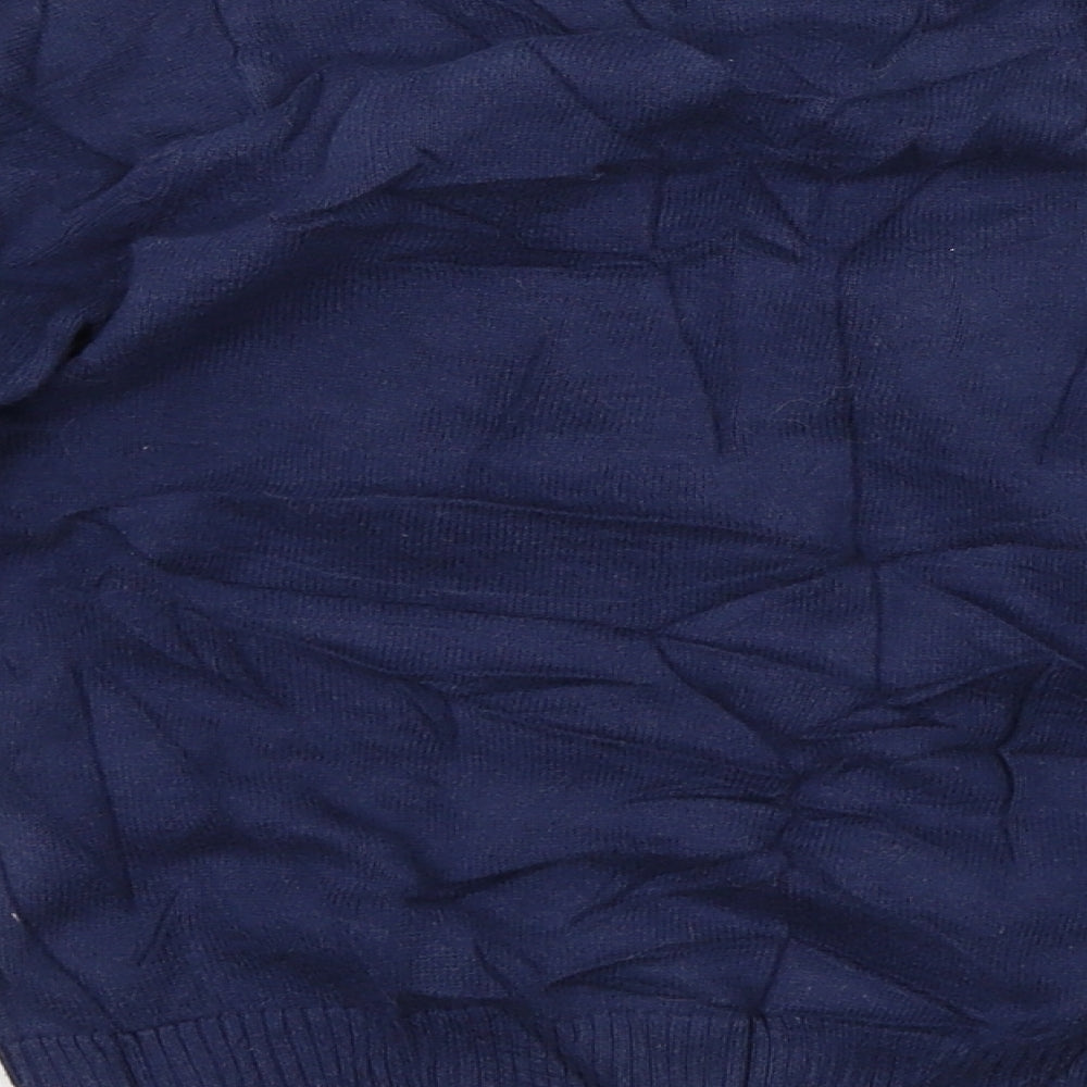 George Boys Blue  Knit Pullover Jumper Size 7-8 Years  - Christmas Jumper