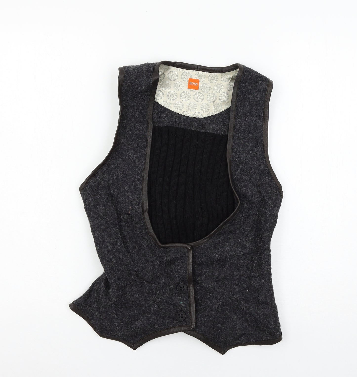 HUGO BOSS Womens Grey   Jacket Waistcoat Size L