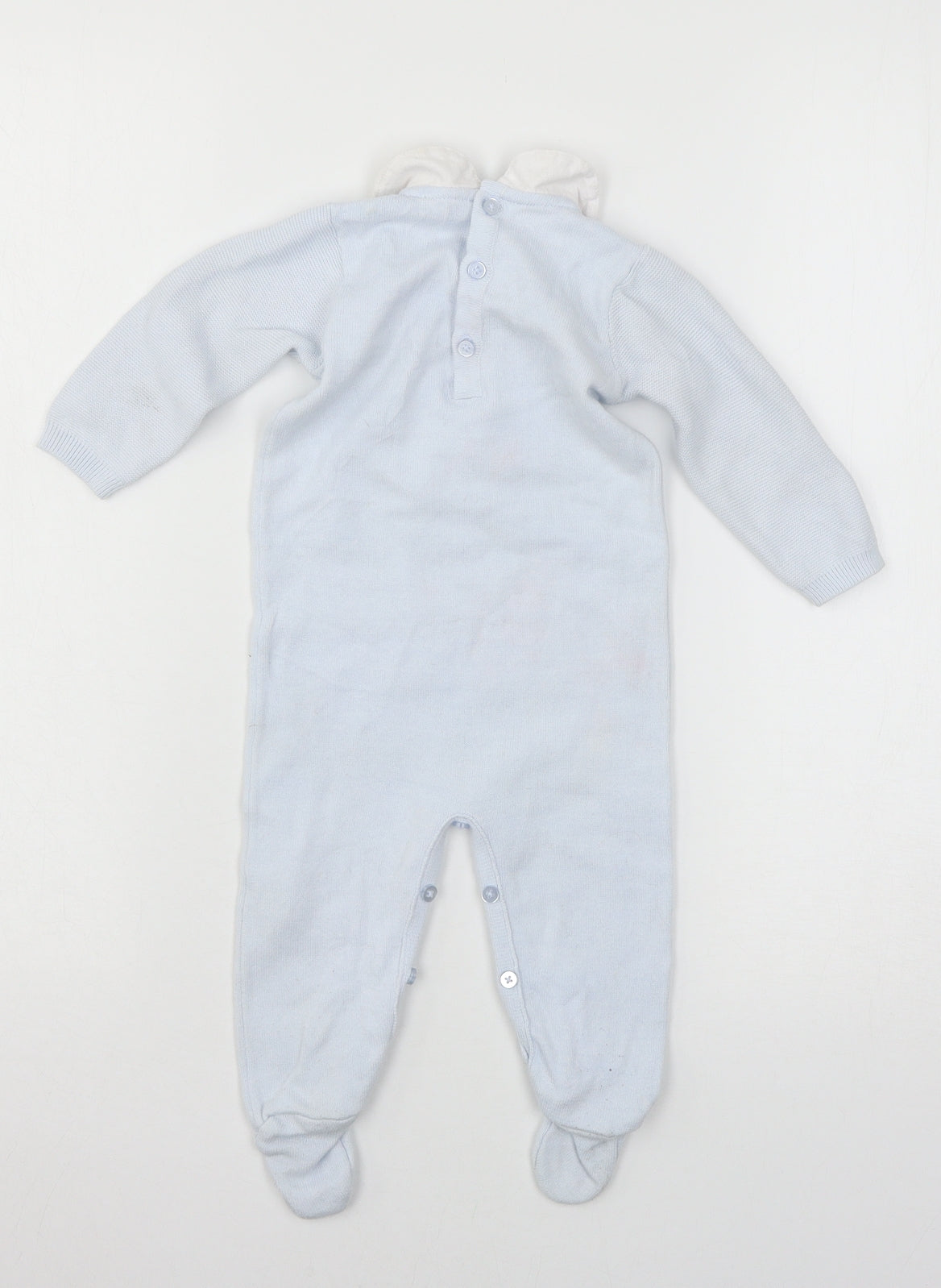 Matalan Boys Blue  Knit Babygrow One-Piece Size 6-9 Months