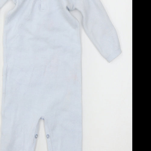 Matalan Boys Blue  Knit Babygrow One-Piece Size 6-9 Months