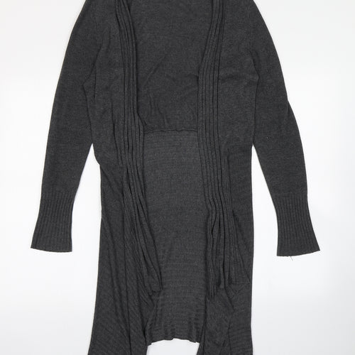 F&F Womens Grey  Knit Cardigan Jumper Size 8