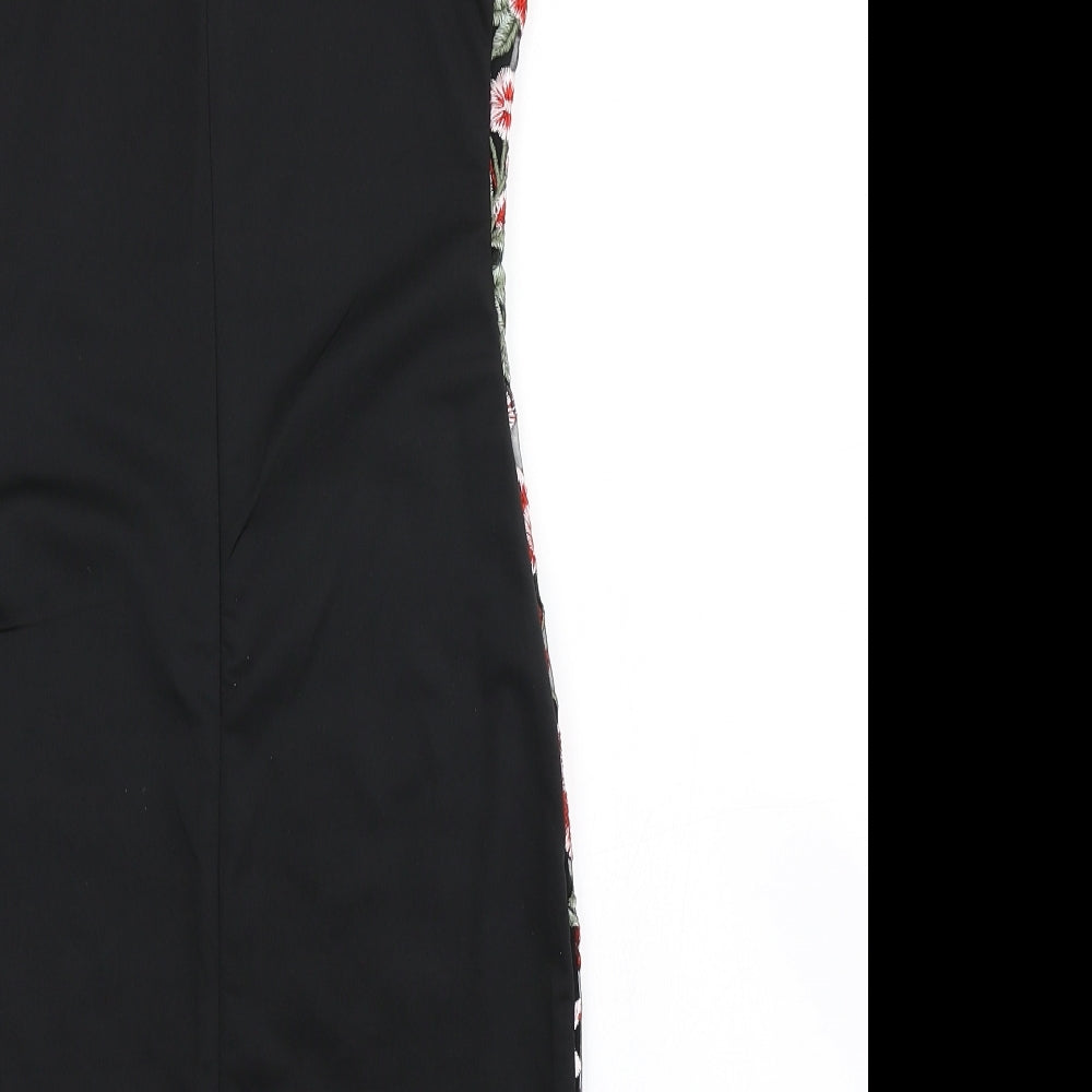 Quiz Womens Black Floral  Bodycon  Size 6
